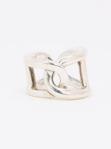 Bague 50 HERMES Bague vintage Cythère en argent 58 Facettes 1138.2