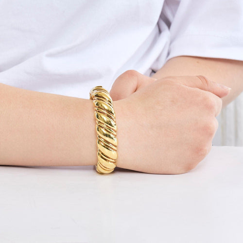 Bracelet Bracelet jonc or jaune 58 Facettes BIA0831