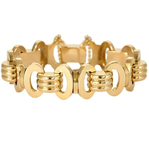 Bracelet Bracelet souple en or jaune 58 Facettes ENG10339