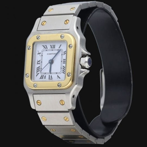 Montre Cartier Montre Santos Dame Or Jaune 18K Et Acier 58 Facettes MT42477