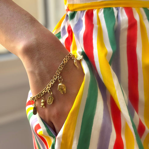 Bracelet Bracelet ou breloques jaunes 58 Facettes REF24051-215