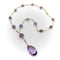 Collier Collier de perles d’améthyste rose en or édouardien 58 Facettes