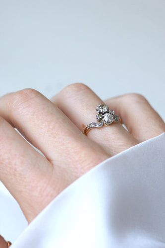 Bague 50 Bague Duchesse Belle Epoque Diamants or jaune et platine 58 Facettes
