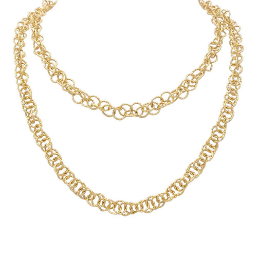 Collier Collier vintage or jaune. 58 Facettes 32941