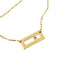 Collier Collier en or jaune avec pendentif rectangulaire et diamant 58 Facettes 38422
