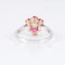 Bague 51 Bague Marguerite Rubis Diamants 58 Facettes AB124