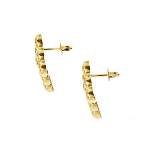 Boucles d'oreilles Boucles d'oreilles en maille Panthère en or jaune 58 Facettes 38668