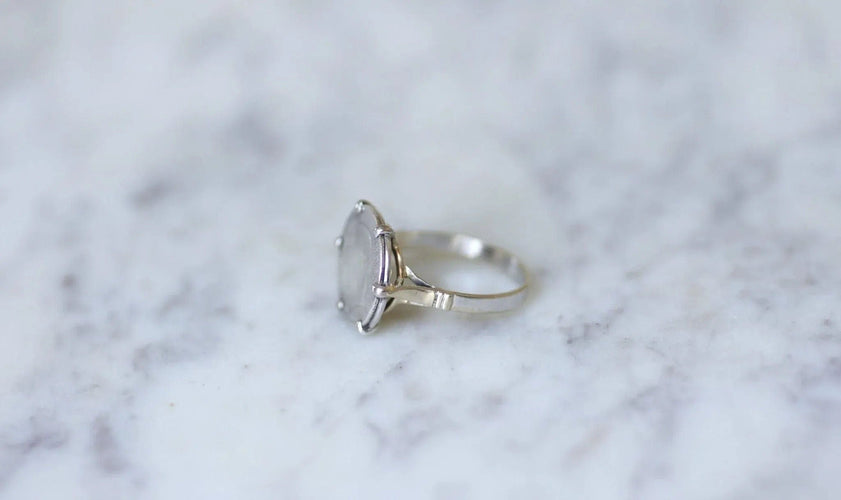 Bague 55.5 Bague pièce Napoléon 20 cent Francs 58 Facettes