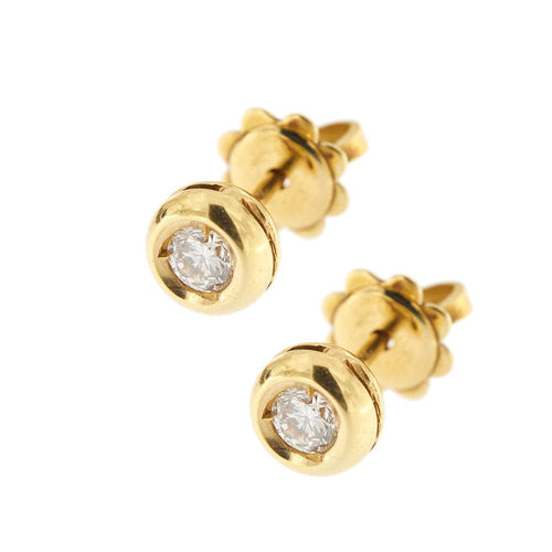 Boucles d'oreilles Boucles d'oreilles point lumineux avec diamants 0,30 ct 58 Facettes 22393