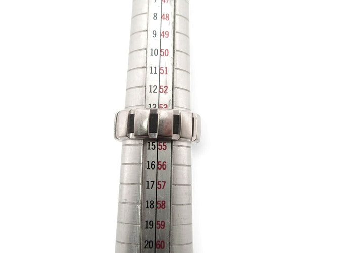 Bague 54 bague CHAUMET class one mm t54 or blanc 18k 7.6gr sertie 8 diamants 58 Facettes 269924