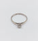 Bague 53.5 Bague solitaire vintage or blanc 14k diamant 0,12 carat 58 Facettes A06195