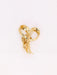 Broche Broche vintage bouquet de fleurs or jaune diamants 58 Facettes J432