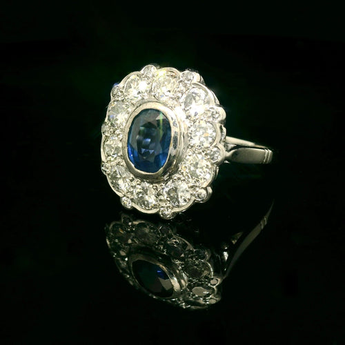 Bague Sapphire ring circa 1940 58 Facettes