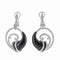 Boucles d'oreilles Boucles d'Oreilles Or Blanc Diamants et Onyx 58 Facettes 2.18388