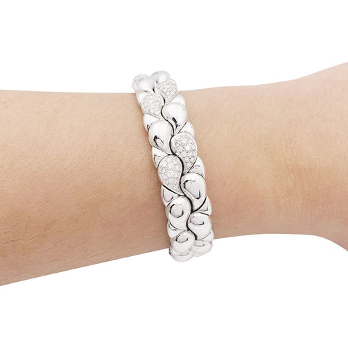 Bracelet Bracelet Chopard "Casmir" or blanc, diamants. 58 Facettes 33827
