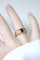 Bague 54 Bague Ancienne Bandeau or jaune, Rubis 1,70 Cts et Diamants 58 Facettes