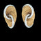 Boucles d'oreilles Boucles d'oreilles à clip en or et diamants Harpo's Italia 58 Facettes