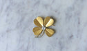 Broche Broche Trèfle Diamants sur Or Jaune 58 Facettes