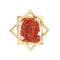 Pendentif Broche pendentif en or rose avec corail 58 Facettes 35138