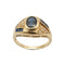 Bague 57 Bague or jaune saphirs & diamants 58 Facettes