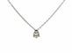 Collier Collier solitaire diamant or blanc 58 Facettes