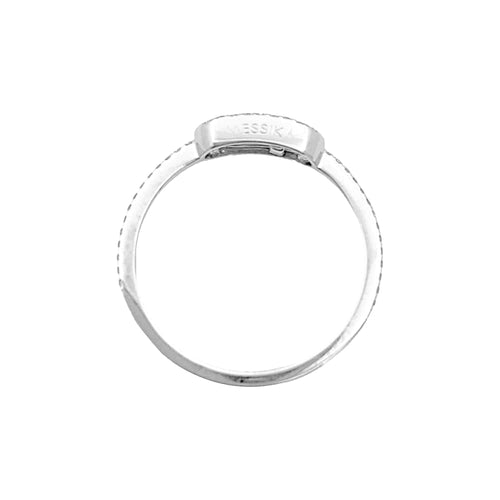 Bague 54 Bague Messika, "Move Uno Pavé", or blanc et diamants. 58 Facettes 34888