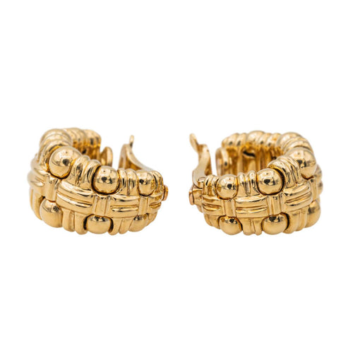 Boucles d'oreilles Boucheron Boucles d'oreilles Boules croisées Or jaune 58 Facettes 3704294CN