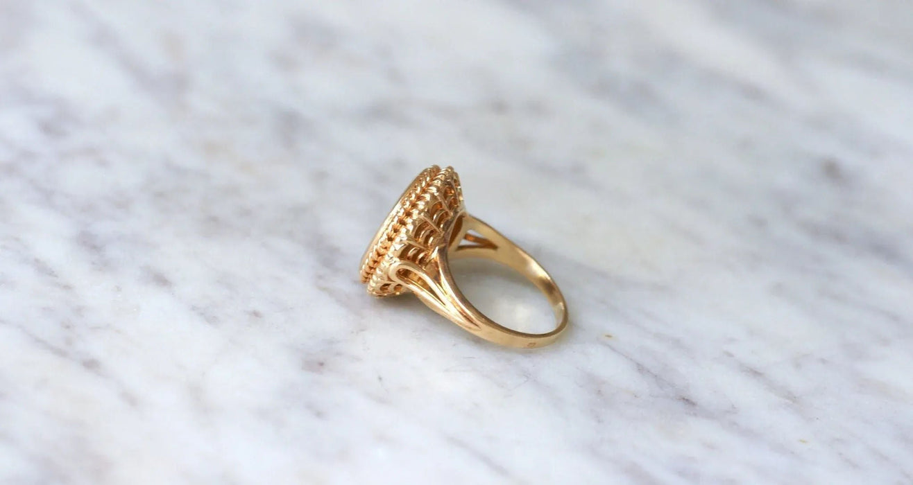 Augis Vintage geelgouden diamanten ring