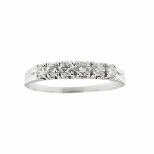 Bague 59 Bague en or blanc avec diamants 58 Facettes 33630