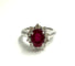Bague 53 Bague marguerite avec rubis et diamants 58 Facettes