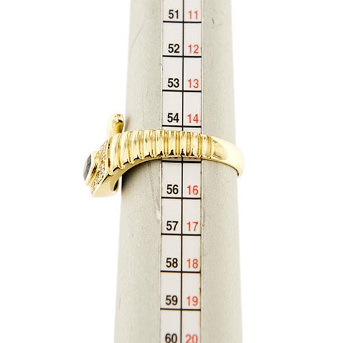 Bague 59 Bague serpent avec saphir et diamants 58 Facettes 36945