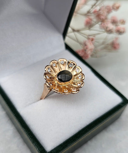 Bague 54 Bague Fleur Saphir étoilé 58 Facettes 82