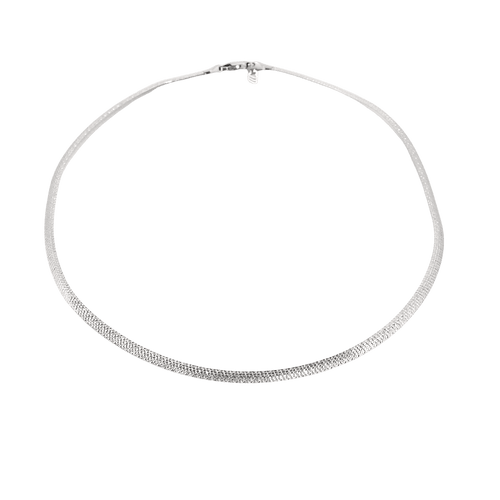 Collier Collier deux ors maille omega, reversible 58 Facettes BO/250006