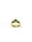 Bague 51 Bague or jaune, émeraude et diamants 58 Facettes