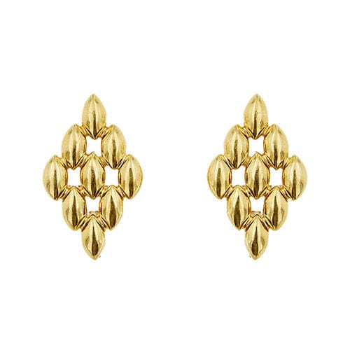 Boucles d'oreilles Boucles d'oreilles en maille Panthère en or jaune 58 Facettes 38668