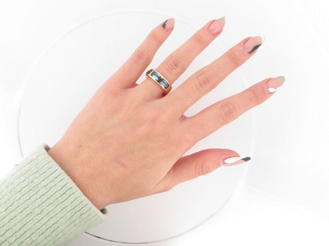 Bague 52 bague POMELLATO iconica topaze or rose 58 Facettes 259049