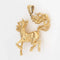 Pendentif Pendentif Cheval Sauvage Vintage Or jaune 58 Facettes G13175