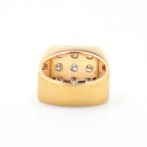 Bague 58 Bague en or jaune avec diamants de 0,45 ct 58 Facettes