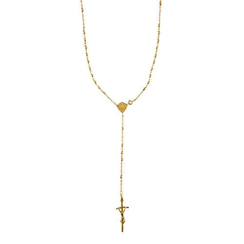 Collier Collier chapelet en or jaune 58 Facettes 37623