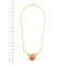 Collier Collier avec rose corail et diamants 58 Facettes 28810