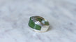 Bague 52 Bague puiforcat par andré vassort jade sur or jaune et argent 58 Facettes
