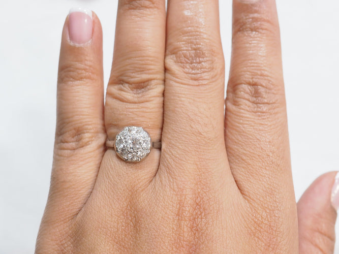 Inel vechi din Platină și diamante 