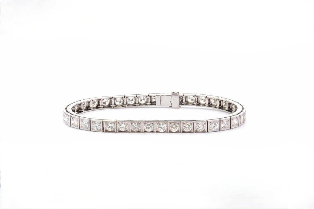 Bracelet Bracelet vintage diamants en or 18k 58 Facettes 26362