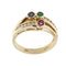 Bague Bague avec rubis, émeraude, saphir et diamants 58 Facettes 30024