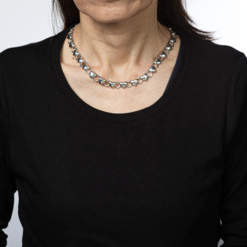 Collier Collier Tiffany & Co Coeur Flèche de Cupidon Vintage Argent Sterling 15,5" Signé 58 Facettes G13933