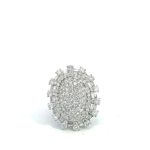 Bague Bague en or blanc et diamants 58 Facettes UN0131