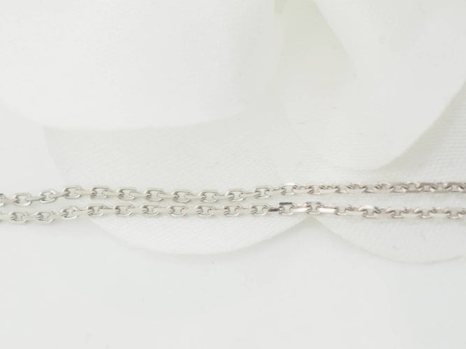 Collier Collier solitaire en or blanc et diamant 0.77ct 58 Facettes 31186