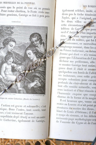 Bracelet Bracelet Art Déco perles et diamants sur or et platine 58 Facettes