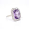 Bague 57 Bague Art Déco, Or 18 Carats, Platine, Améthyste et Diamants 58 Facettes 406
