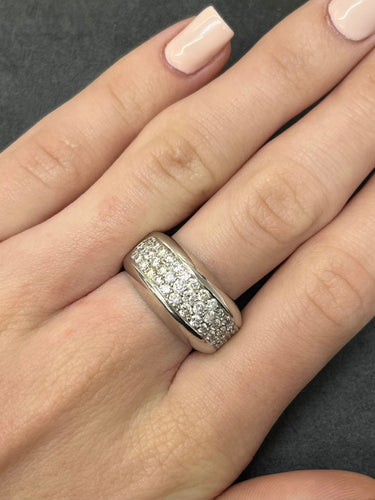 Bague 53 Bague or et diamants 1 ct 58 Facettes